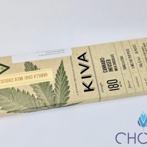 Kiva 180mg Vanilla Chai Chocolate Bar