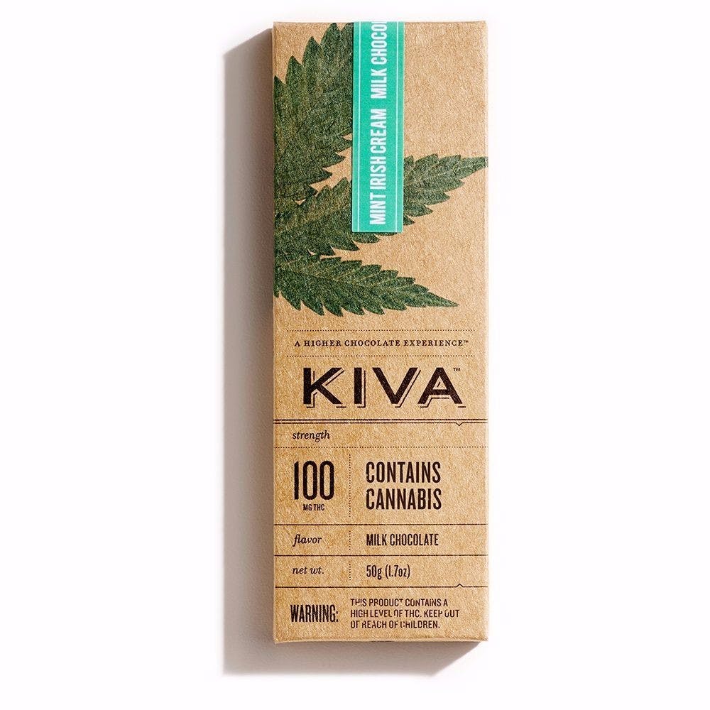 KIVA Bar - Mint Irish Cream (100mg)