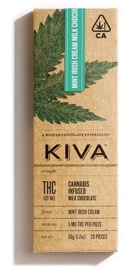 Kiva Bars - 100mg Mint Irish Cream