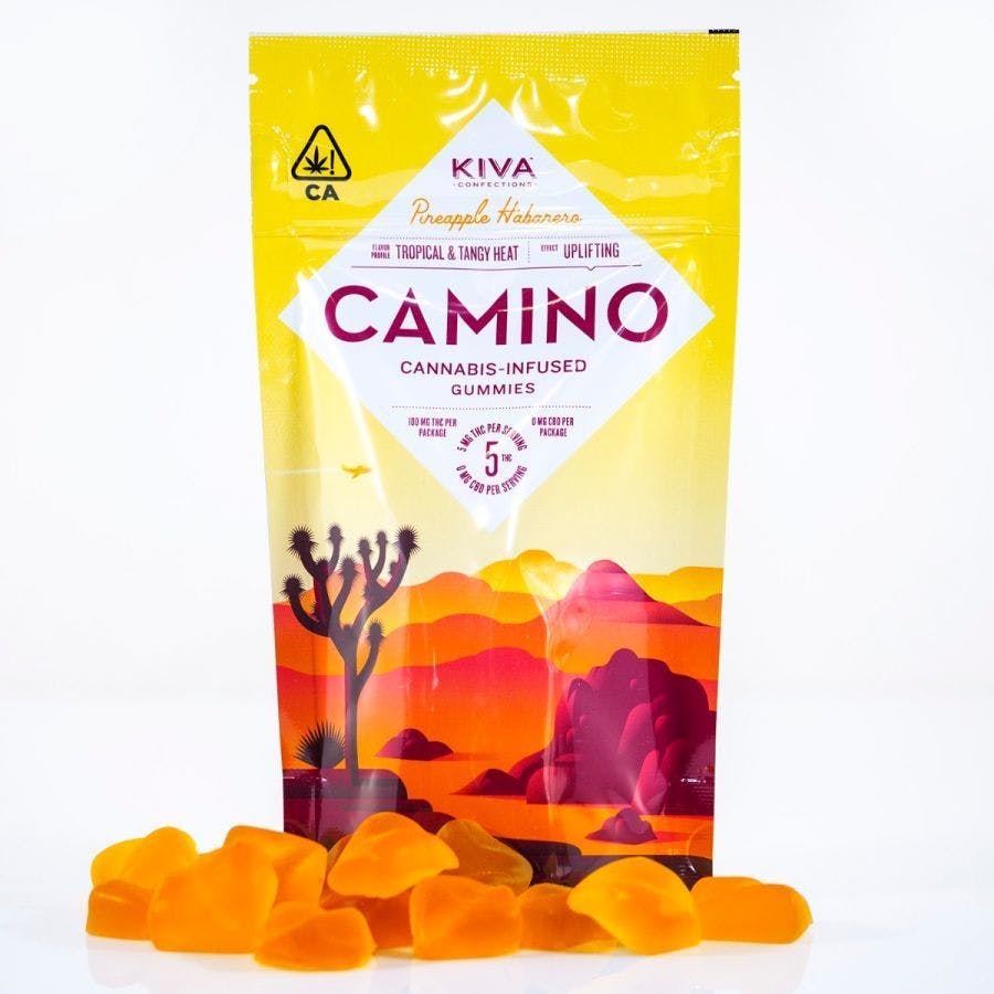 Kiva Camino Gummies Pineapple Habanero 100mg