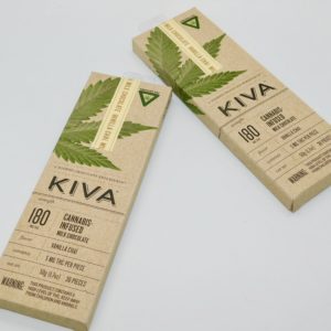 Kiva chocolate bars 180mg