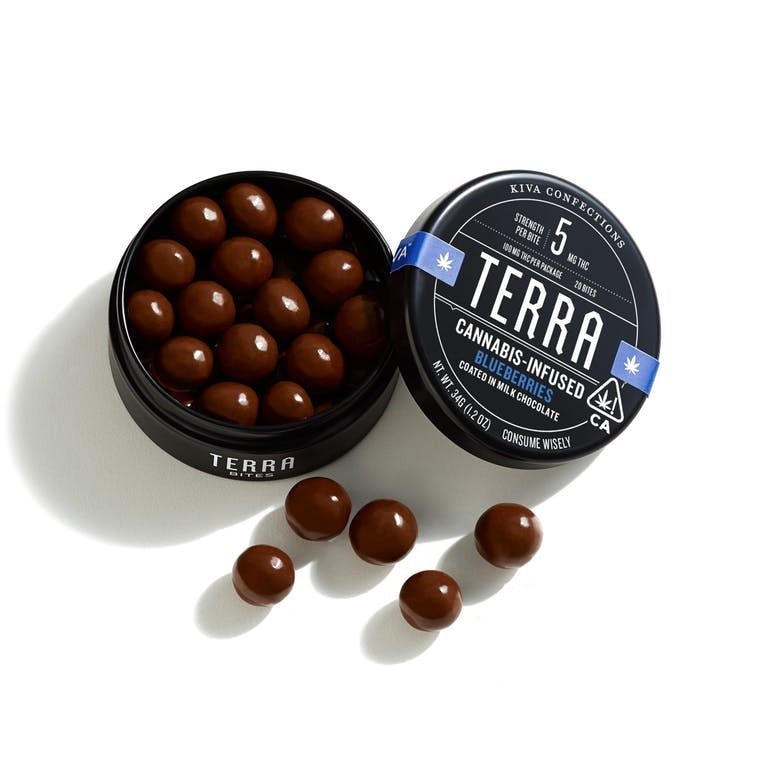 Kiva Confections- Blueberry TerraBites (100mg)