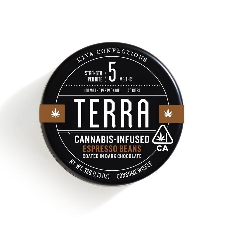 Kiva Confections- Espresso TerraBites (100mg)