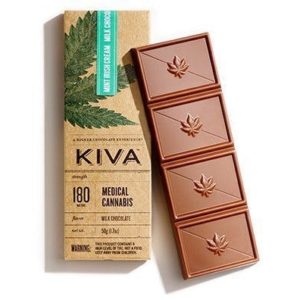 Kiva Confections | Mint Irish Cream Milk Chocolate Bar 180mg