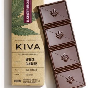 Kiva Dark Blackberry Chocolate Bar