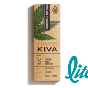 KIVA - Dark Chocolate Bar 100mg