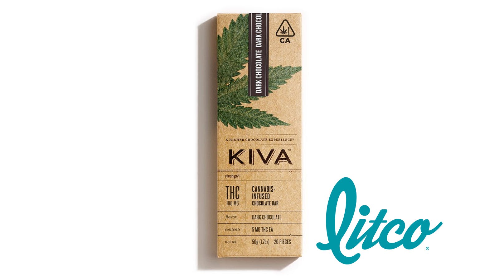 Kiva | Dark Chocolate Bar 100mg