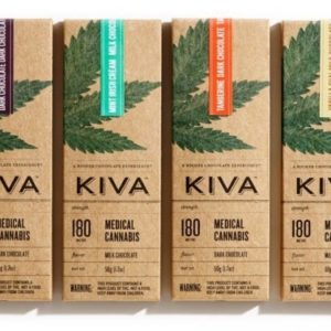 Kiva Dark Chocolate Bar 180mg
