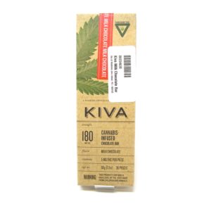 Kiva Milk Chocolate Bar 180mg