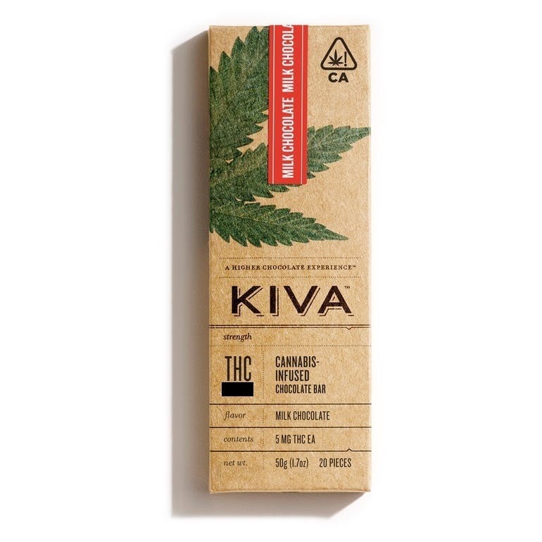 KIVA | Milk Chocolate Bar 40mg
