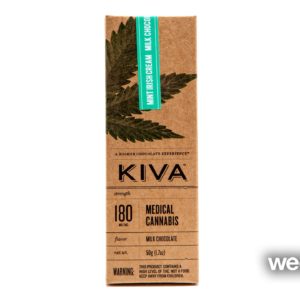 Kiva Mint Irish Cream 180mg Bar
