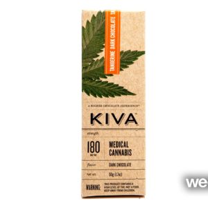 Kiva Tangerine Dark Chocolate 180mg Bar
