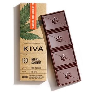 Kiva - Tangerine Dark Chocolate bar 180mg