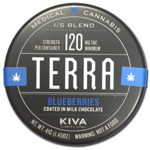 KIVA Terra Blueberry Bites 120mg