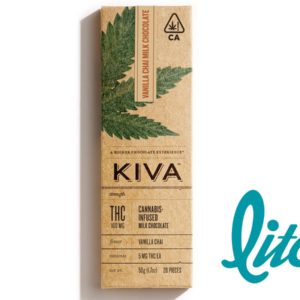 Kiva - Vanilla Chai Milk Chocolate Bar 100mg