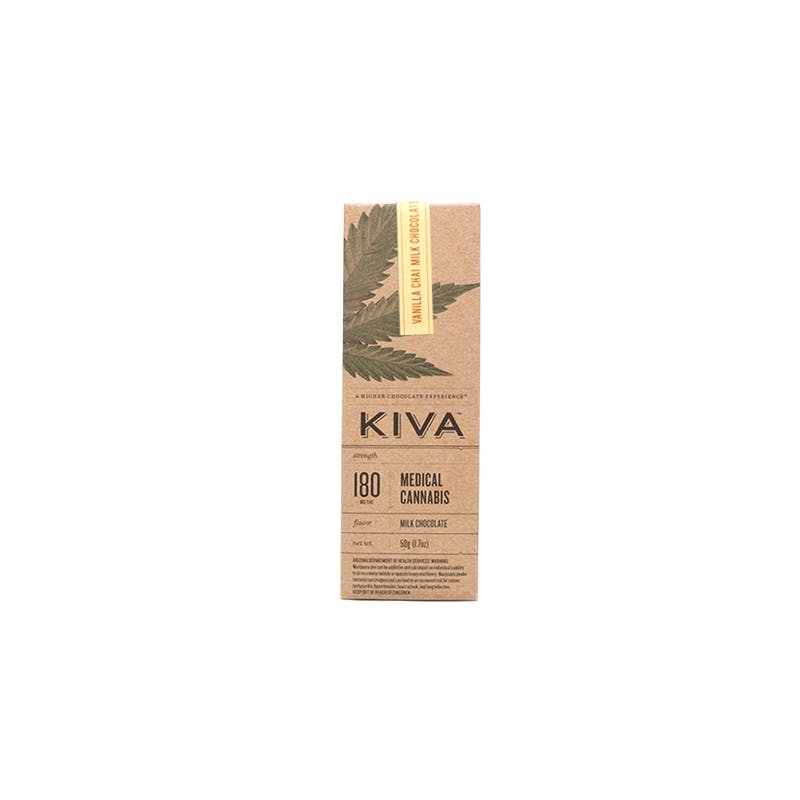 KIVA Vanilla Chai Milk Chocolate Bar 180mg