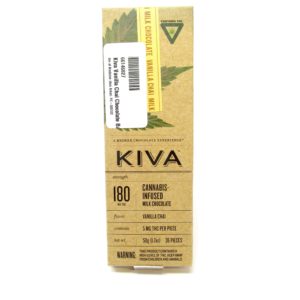 Kiva Vanilla Chai Milk Chocolate Bar