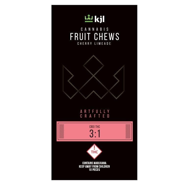 KJL - Fruit Chews - 3:1 CBD/THC - Cherry Limeade