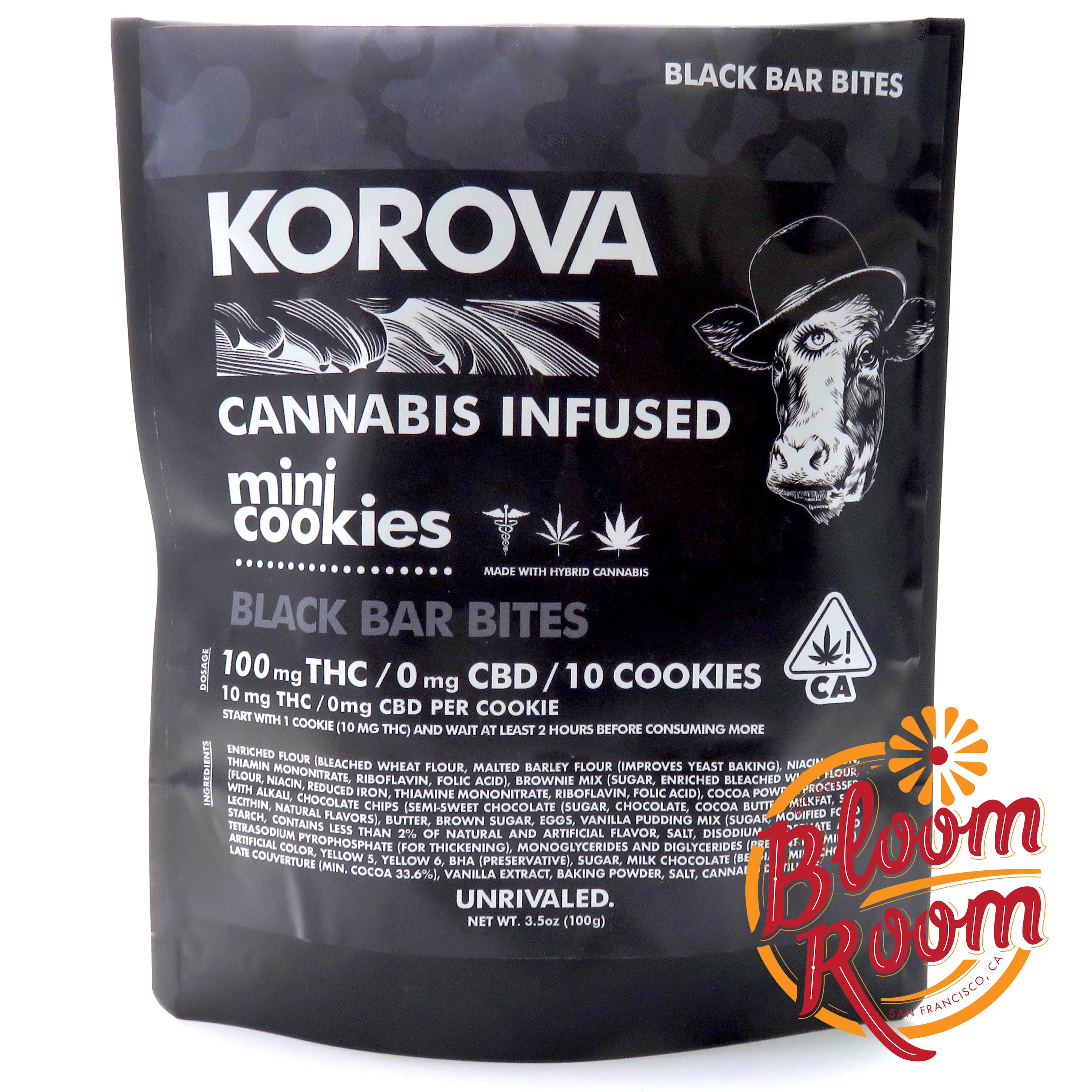 Korova - 100mg THC - Black Bar Bites