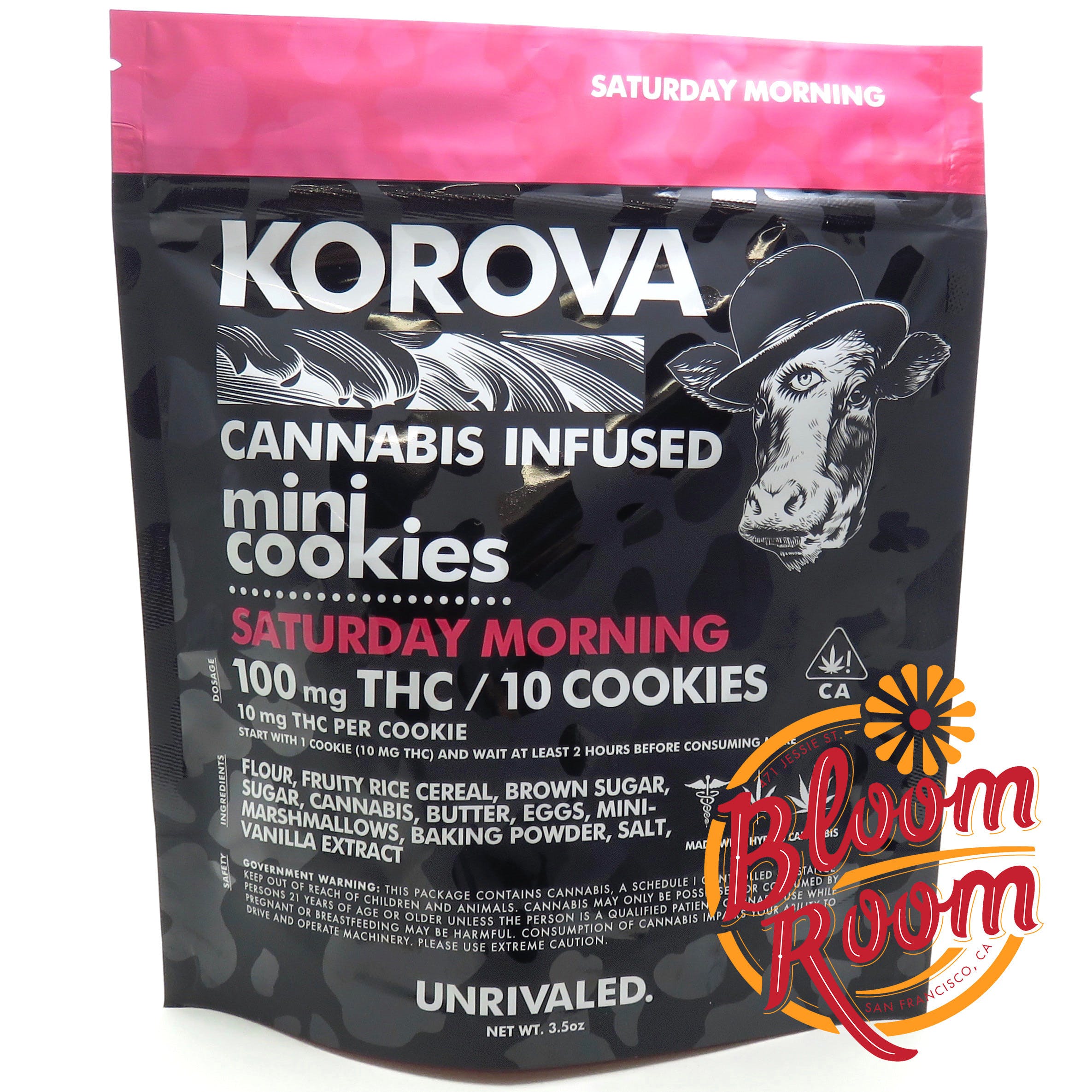 Korova - 100mg THC - Mini Saturday Morning Cookie