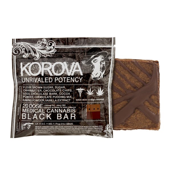 Korova Black Bar - 1,000mg THC