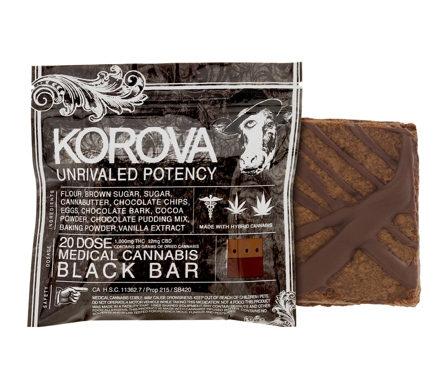 Korova Black Bar 1000 mg
