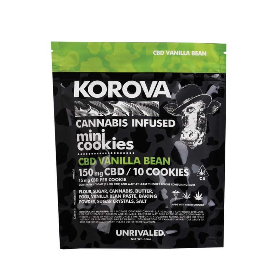 Korova | CBD Vanilla Bean Mini Cookies 150mg (10 pack)