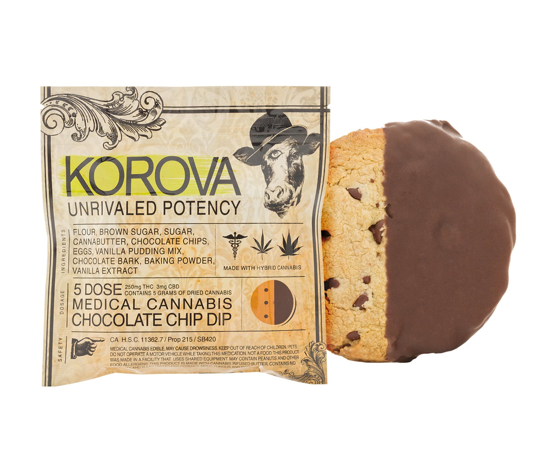 Korova Chocolate Dip Cookie 250mg