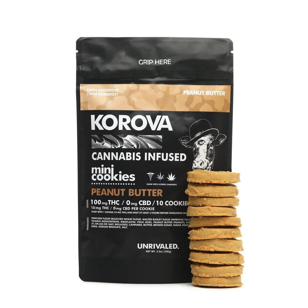 Korova Cookies 100mg (Peanut Butter - 10 Pack)