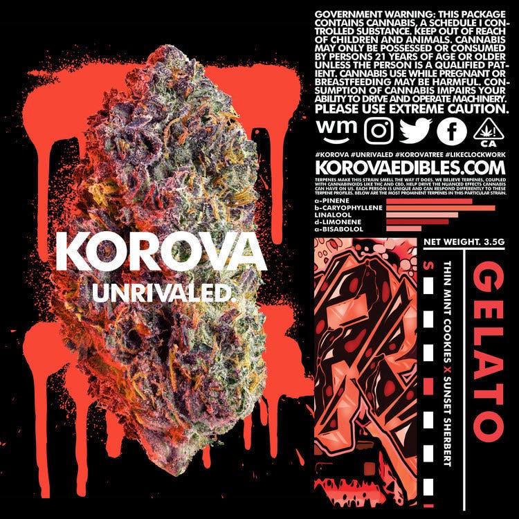 Korova - Gelato, 3.5g (23.09% - THC)