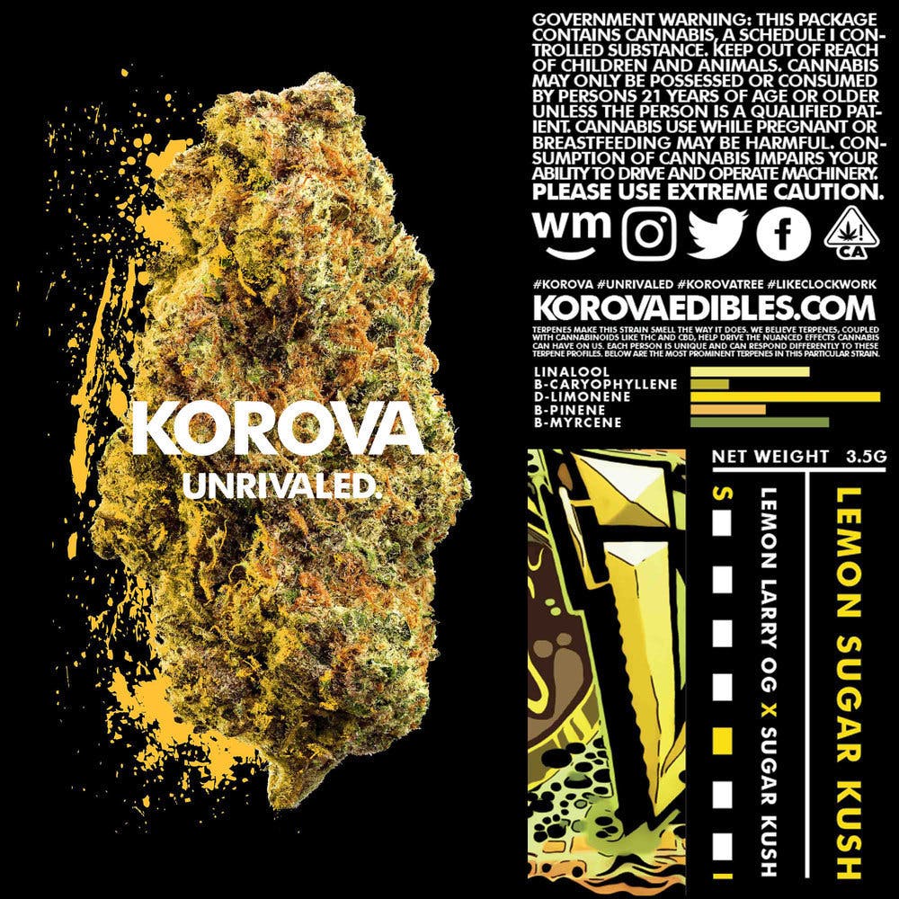 Korova- Lemon Sugar Kush [7-pack]