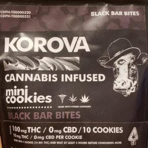 Korova Mini Black Bar Bites 100mg