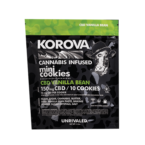 Korova Mini Cookies CBD Vanilla Bean – 150mg CBD