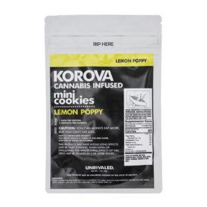 Korova - Mini Lemon Poppy Cookies - Edible
