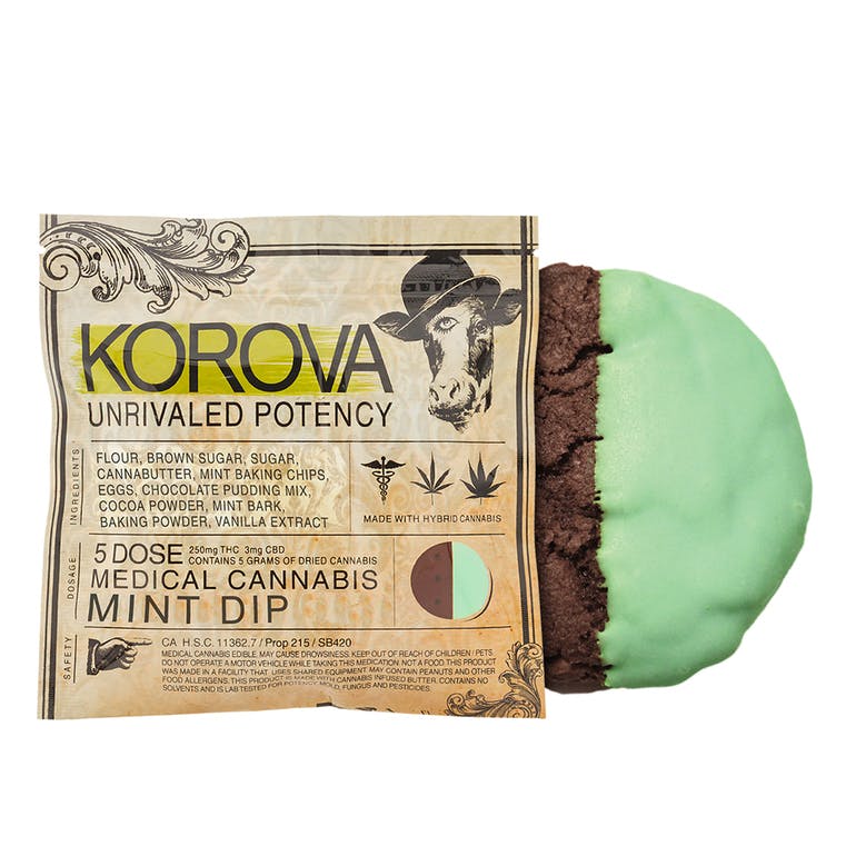 Korova Mint Dip Cookie, 250mg