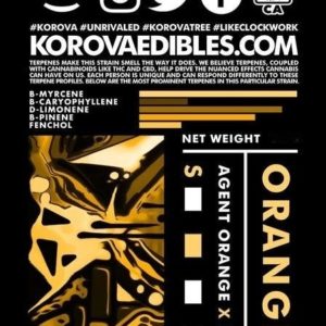 Korova - Orange Cream - 1 Gram All Flower Joint