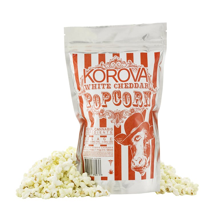 Korova White Cheddar Popcorn 300mg