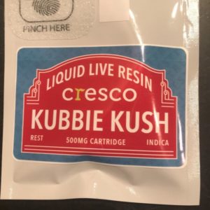 Kubbie Kush Liquid Live Resin Cartridge