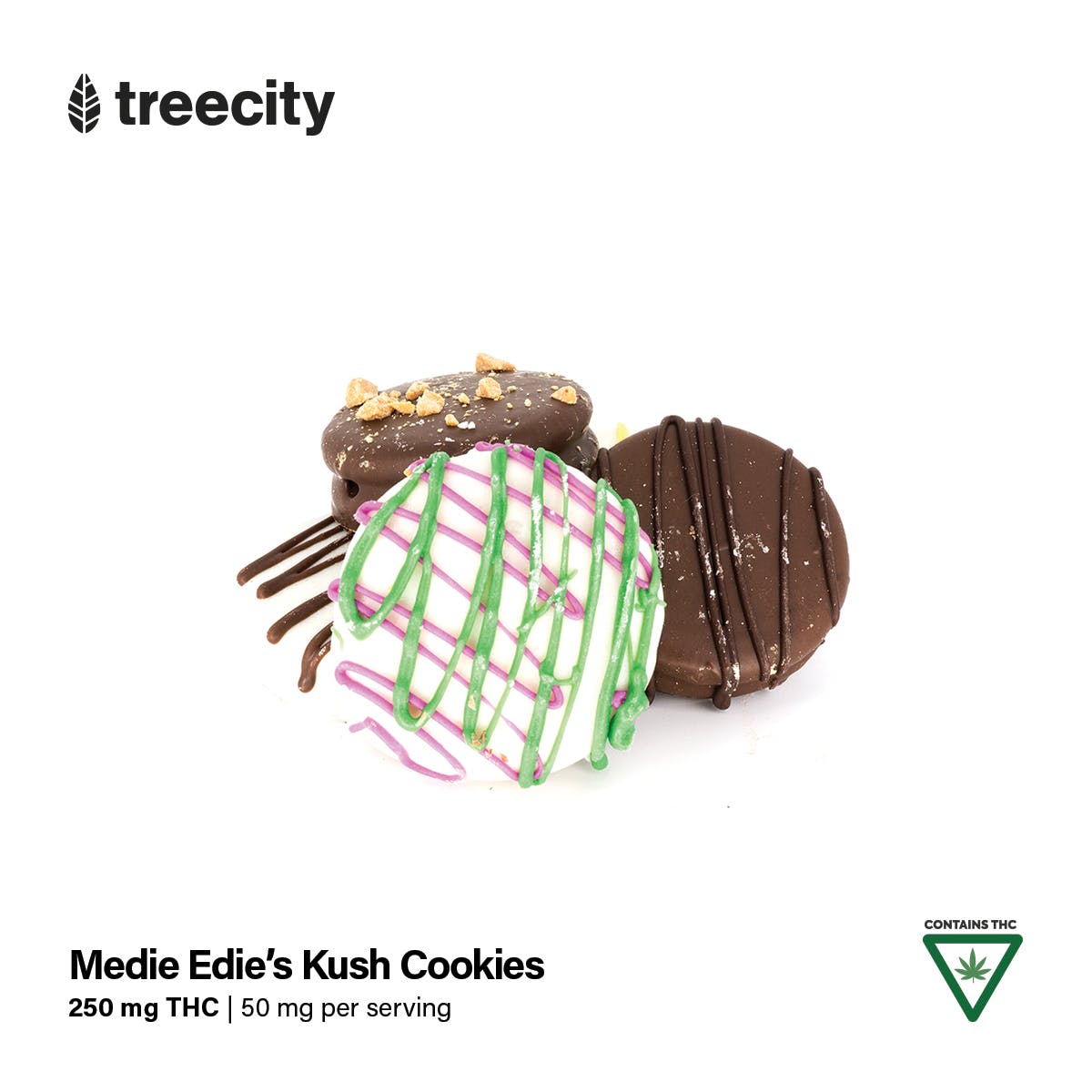 Kush Cookies - Hybrid - 200mg THC Per Package - Medie Edie's