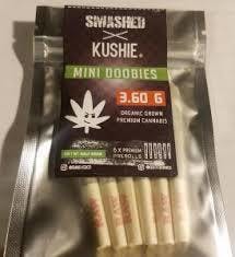 Kushie Brand Smashed x Kushie Mini Doobies 6 Packbies
