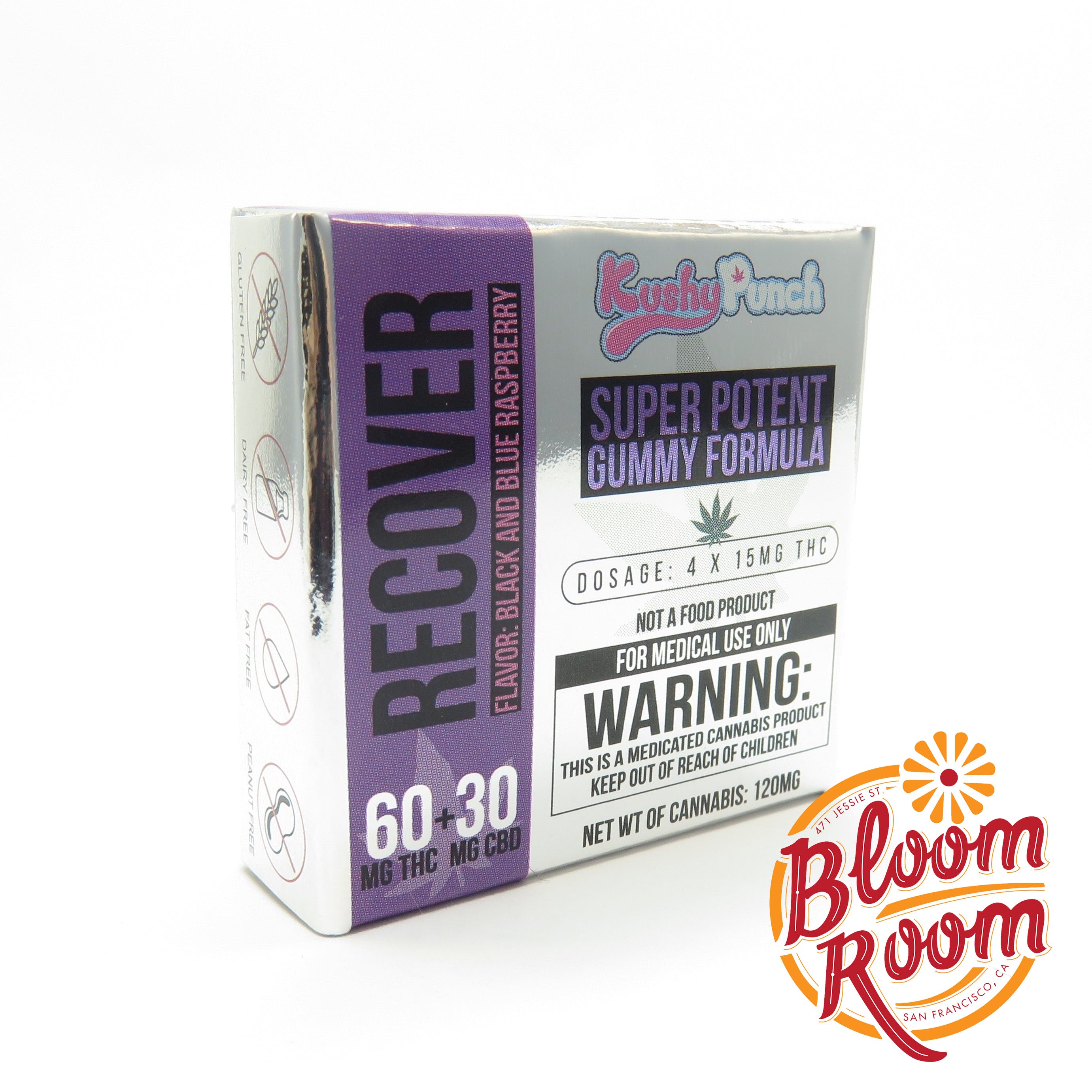 Kushy Punch - 60mg THC: 30mg CBD - Recover Gummy