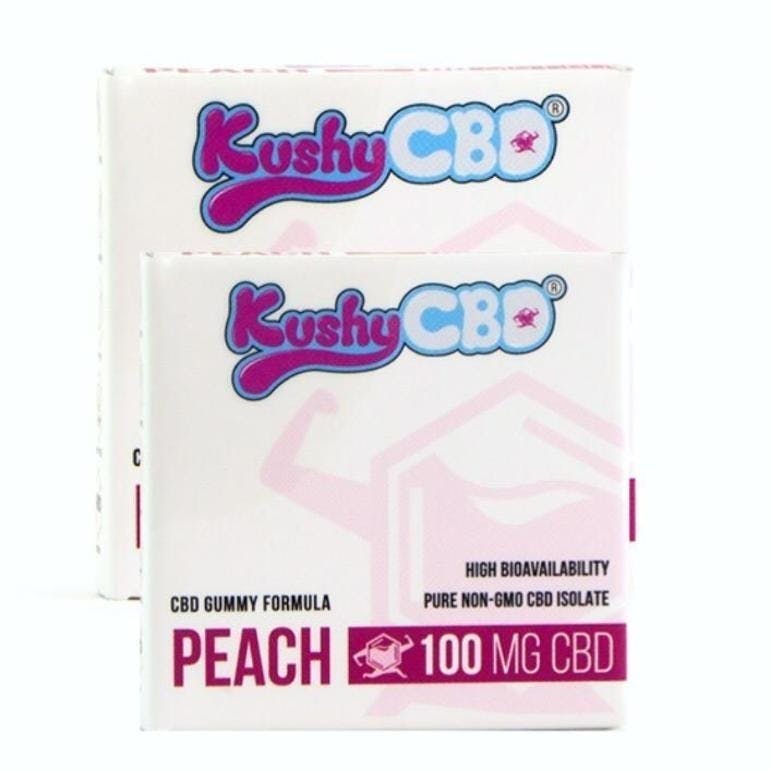 Kushy Punch: Peach CBD Gummy 100MG