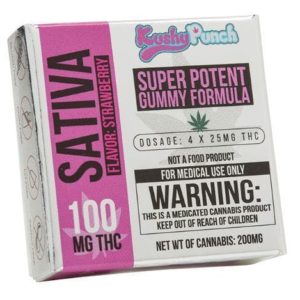 Kushy Punch - Sativa Strawberry 100MG THC