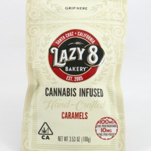 Lazy 8 100MG Cannabis Infused Hand Crafted Caramels