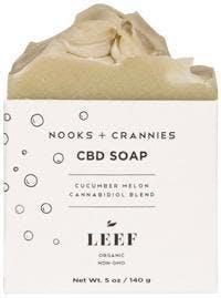 Leef Nooks + Crannies 20mg CBD Soap Cucumber Melon