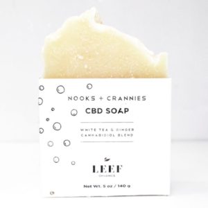 Leef Nooks + Crannies 20mg CBD Soap White Tea & Ginger