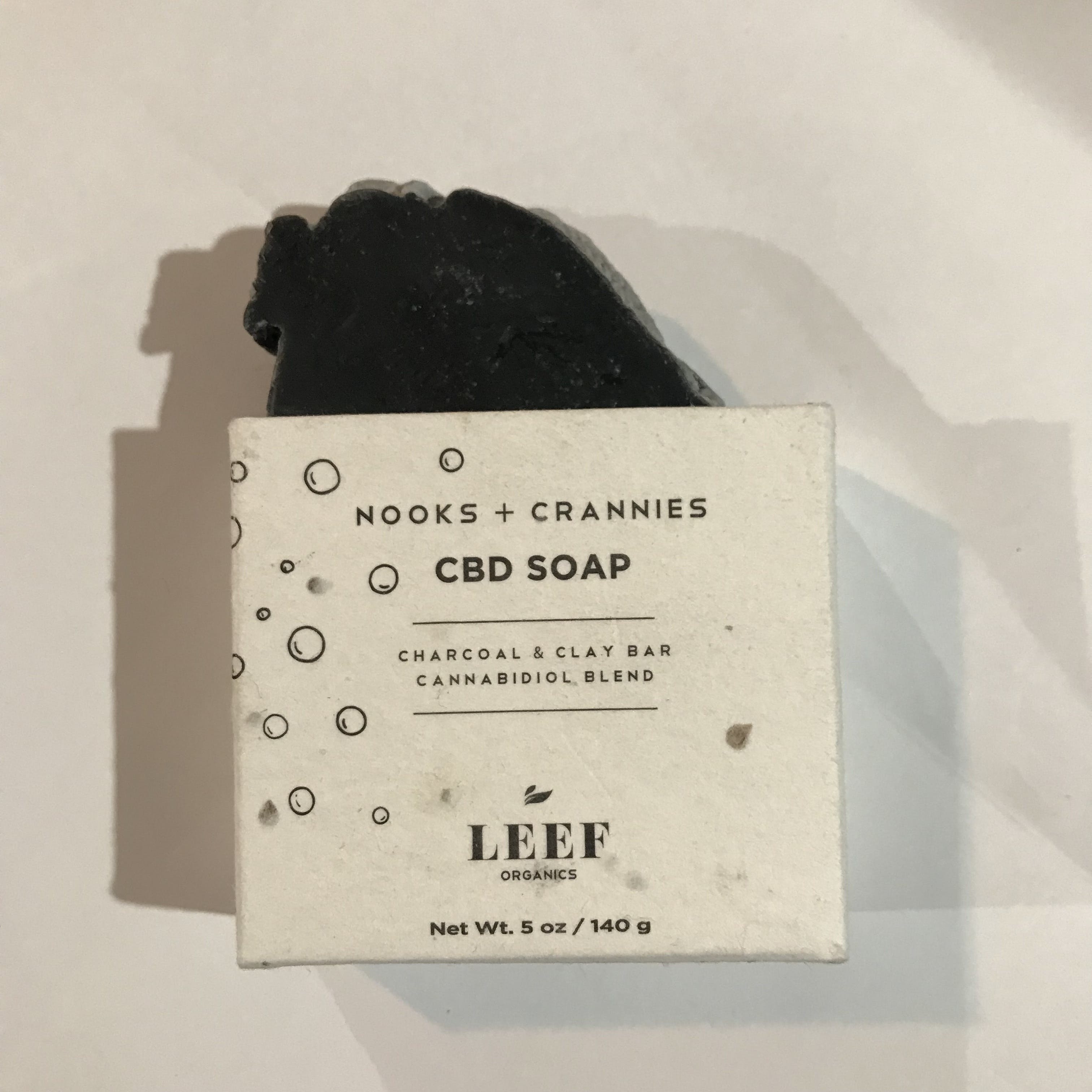 Leef Organics CBD Soap - CHARCOAL & CLAY BAR