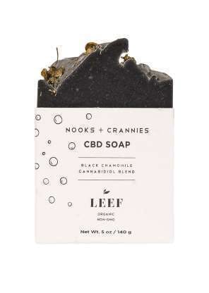 Leef Organics Nooks + Crannies CBD Soap - Black Chamomile