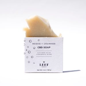 Leef Organics Nooks + Crannies CBD Soap - Cucumber Melon