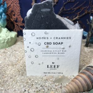 LEEF Organics NOOKS+CRANNIES CBD Soap - Charcoal & Clay